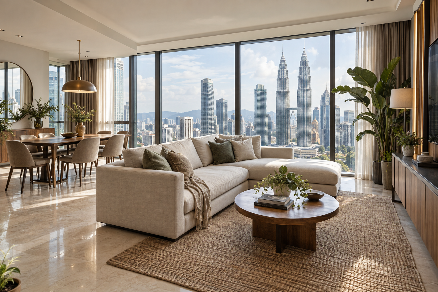 KLCC · 高层景观两房